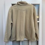 Vintage L.L. Bean Cream Beige Outdoor Fleece Button Down Teddy Jacket Size XL Tan Photo 2
