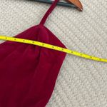 Vintage holiday red velvet like top Photo 8