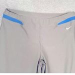 Nike cropped flare yoga ATHLEISURE Gray and Blue Athletic Leggings Photo 1