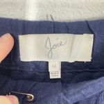 Joie  Navy Blue 100% Linen Drawstring Jogger Pants Size Medium Resort Vacation Photo 3