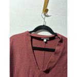 Evereve  Ribbed V Neck Dolman Sleeve Pullover Sweater Burgundy XS Photo 4