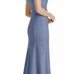 Dessy Collection Vivian Diamond Dress Larkspur Blue Floor length Gown Formal 6 Photo 1