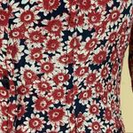 Free People Laced Up Corset Mid Sleeve Floral Mini Dress in Black Combo Size S Photo 6