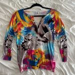 Joseph  Multicolor Abstract Cardigan Photo 0