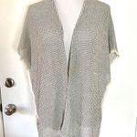 Lace Knit Cardigan Gray Size M Photo 0