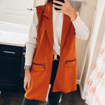 Attyre NY Orange Long Jacket Size M Photo 0