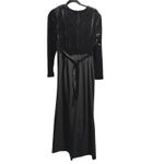VTG Lacy Afternoon Shell Kepler Black Velvet Wide Leg Jumpsuit 12 L Whimsigoth‎ Photo 1
