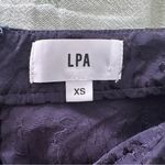 LPA  Revolve Navy Blue Leopard Print Embellished Wrap Skirt Size XS Photo 2