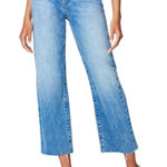 BLANK NYC NWT Baxter Ribcage Straight Leg Raw Hem Denim Blue Jeans Size 31 Photo 0