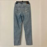 American Eagle  Stretch Mom Straight Jeans Blue Denim Size 4 Long Photo 2