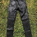 Citizen Of Humanity Faux Leather Black Rocker Skinny Jeans Extra Zipper Pockets Photo 6