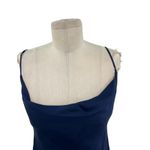 Aritzia Wilfred Only Ruched Slip Dress Mini Sleeveless Navy Blue Size XS Photo 4