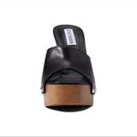 Steve Madden Womens Latish Wooden Platform Mules Black 7M Photo 2