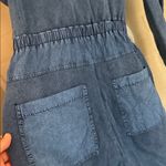 Ulla Johnson Sadie Jumpsuit medium blue puff shoulder long sleeve pockets Photo 7