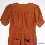 Madewell NEW ‎ Corduroy Puff-Sleeve Button-Front Jumpsuit, 00P Photo 10