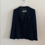 Max Mara navy 4 pocket blazer in crepe fabric Photo 1