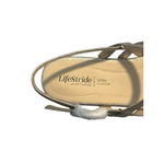 LifeStride Janet Dress Sandals Womens Size 7 Bronze Textured Extra Cushioned NIB Photo 4