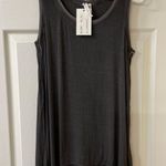 Cable & Gauge tank top sleeveless mesh viscose distressed boho gray size small Photo 2