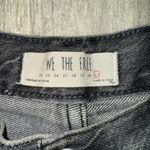 We The Free People Low Waist Fray Hem Button Fly Jean Short Shorts Size 31 Black Photo 1