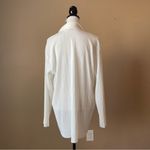 Storets  | White Micro Accordion Pleated Blouse Sz S/M Photo 3