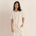 Free People  WE THE FREE Palo Alto Top In Ivory size L Photo 2