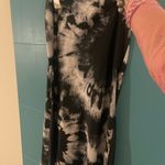 Wild Fable 90’s Style EUC Wild and Fable Black Satin Tye Dye Print Midi Slip Skirt Photo 2