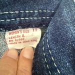 Jordache Y2K Vintage Jeans Straight Leg 80's SZ 11L Dark Wash HEMMED 90'S Photo 3