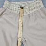kiss & cry  Linen Blend Pants Beige Crochet Elastic Waist Size L Large Photo 4