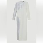 Karen Millen Elegant White and Silver Women's Dress Photo 2