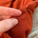 Jessica Howard  Sheath Dress Pleats Side Knee Length Burnt Orange‎ Size 4 Petite Photo 4