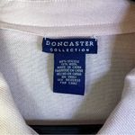 Doncaster  Collection Wool Blend Pink Tabbed Long Sleeve Button Front Blouse Photo 8