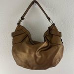 Vintage Y2K Metallic Copper Brown Studded Slouchy Hobo Shoulder Bag Photo 3