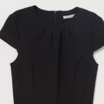 H&M  Black Fitted Top With Cap Sleeves Photo 0