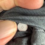 Lululemon  Run Nada Black Gray Lace Full Zip Size 6‎ Activewear Jacket Reflective Photo 7