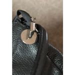 Vera Pelle Vintage  Leather Black fold over clasp Shoulder Bag Photo 1