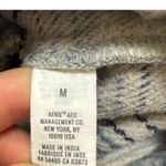 Aerie Shacket Womens Medium Gray Blue White Plaid Flannel Shirt Oversized Photo 5