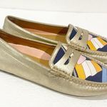 Peter Millar  Size 8 Multi Color Tan Slip on Leather Driving Loafer Photo 2