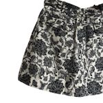 Zimmermann Zimmerman Linen Black White Floral Print Tie Waist A-Line Mini Skirt Size 4 Photo 8