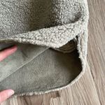 Joie  Teddy Sherpa Oversized Button Up Jacket Shacket Sage‎ Green Size Large Photo 4