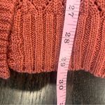 Marled Coral Open Knit Cardigan Orange Size M Photo 3