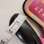 Vintage Art Effects 90s Pink Leather Knotted Slide Sandals Size 7 Photo 8