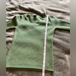 Old Navy PERFECT FIT Soft Green Ribbed V-neck Sweater Women’s Sz S Y2K EUC Photo 5