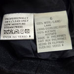 Liz Claiborne 1990s Vintage Navy Military Style Deadstock Double Breasted Wool Blazer Size 6 Photo 6