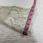 Anthropologie Wool Alpaca Blend Knitted & Knotted Felted Lace Ivory Cream Top Photo 13
