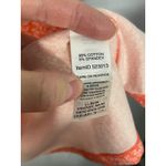 LL Bean Coral White Abstract Print Short Sleeve Knit Dress Women XL REG Orange Photo 7