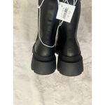 NEW AMERICAN EAGLE WOMEN CHUNKY HEEL ANKLE BLACK BOOTS WITH PIPING SZ 7.5 Photo 3