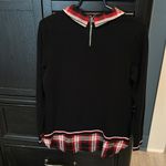 Tommy Hilfiger  Plaid Two-Fer Sweater, Size medium Photo 3