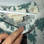 Cynthia Rowley  Teal Floral Short Sleeve Top Photo 1