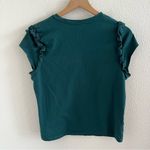 A New Day  Ruffle Sleeve Teal T-Shirt Top Blouse Medium Photo 1