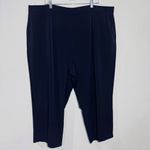 Susan Graver NWOT  Tall‎ LK Fusion Pull-On Crop Pant Navy Size 3X Tall Photo 1